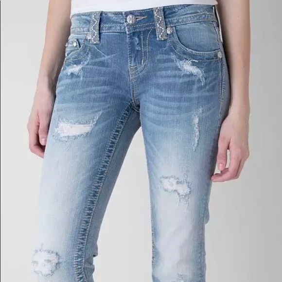 🛑 Miss Me Cuffed Skinny Jeans - Picture 1 of 5